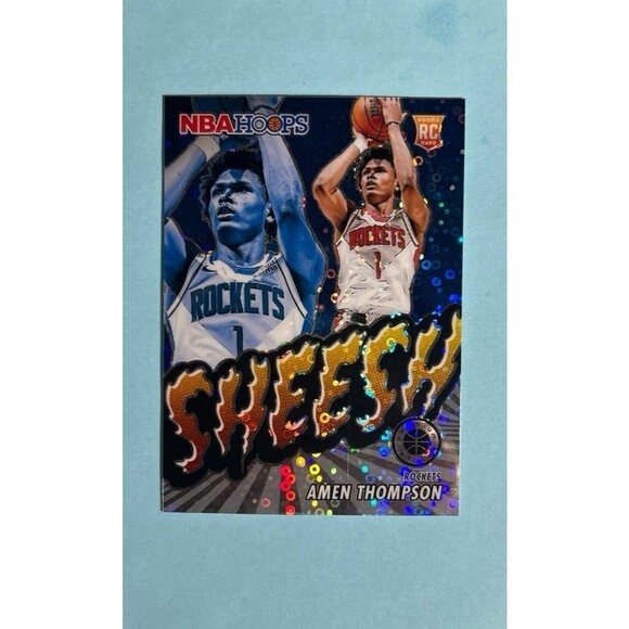 2023-24 NBA Hoops Premium Stock - Sheesh Disco Prizm #4 Amen Thompson RC - Picture 1 of 2